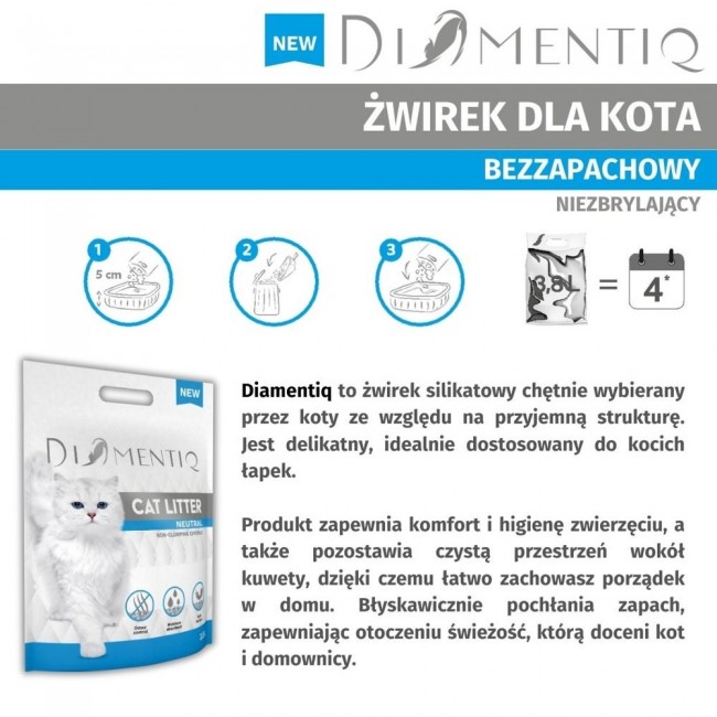 DIAMENTIQ Neutral - Cat litter - 30 l