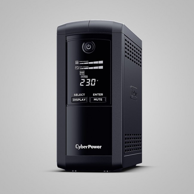 CyberPower Tracer III VP1000ELCD-FR uninterruptible power supply (UPS) Line-Interactive 1 kVA 550 W 4 AC outlet(s) CyberPower Tracer III VP1000ELCD-FR uninterruptible power supply (UPS) Line-Interactive 1 kVA 550 W 4 AC outlet(s)
