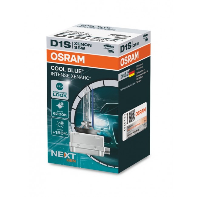 OSRAM XENARC COOL BLUE INTENSE (NEXT GEN) D1S (66140CBN) CAR XENON HEADLIGHTS 1 pc(s) OSRAM XENARC COOL BLUE INTENSE (NEXT GEN) D1S (66140CBN) CAR XENON HEADLIGHTS 1 pc(s)
