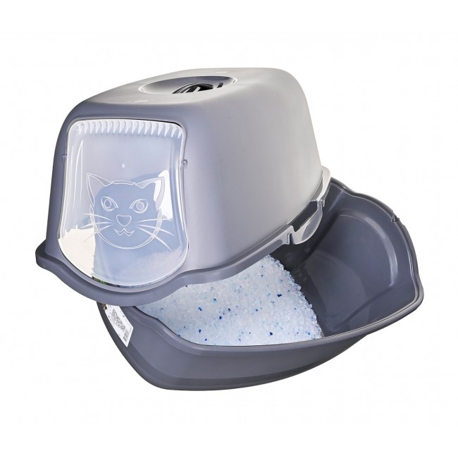 DIAMENTIQ BAYA anthracite - cat litter box - 55,5 x 40 x 38,7 cm DIAMENTIQ BAYA anthracite - cat litter box - 55,5 x 40 x 38,7 cm