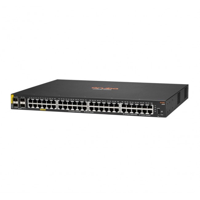 HPE Aruba Networking CX 6000 48G Class4 PoE 4SFP 370W Managed L3 Gigabit Ethernet (10/100/1000) Power over Ethernet (PoE) 1U HPE Aruba Networking CX 6000 48G Class4 PoE 4SFP 370W Managed L3 Gigabit Ethernet (10/100/1000) Power over Ethernet (PoE) 1U