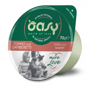 OASY More Love Tuna with shrimp - wet cat food - 70g