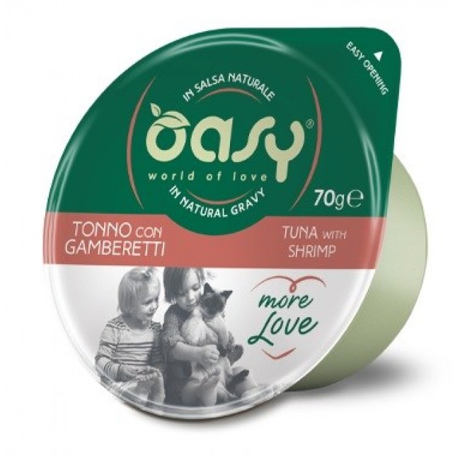 OASY More Love Tuna with shrimp - wet cat food - 70g