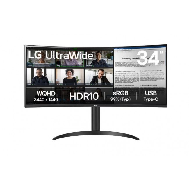 LG 34WR55QK-B computer monitor 86.4 cm (34