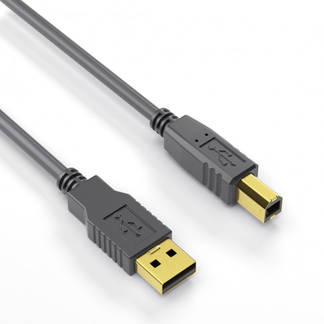 PureLink DS2000-100 USB cable USB 2.0 10 m USB A USB B 0.48 Gbit/s Black