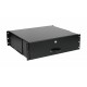 Equip Lockable Drawer 19', 3U, RAL9005 Black