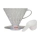 HARIO V60-02 Clear Plastic Drip