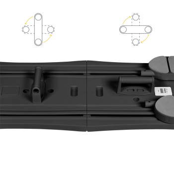 Rebel Active home Pilates set, 9-in-1 multifunctional fitness equipment, black