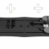 Rebel Active home Pilates set, 9-in-1 multifunctional fitness equipment, black