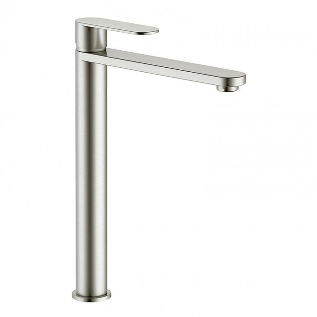 BASIN MIXER RIO STANDING HIGH BRU NICKEL