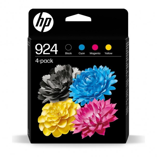 HP 924 ink - black, yellow, cyan, magenta