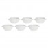 Set of 6 Terrine Soup Bowls - White, 12.5 cm