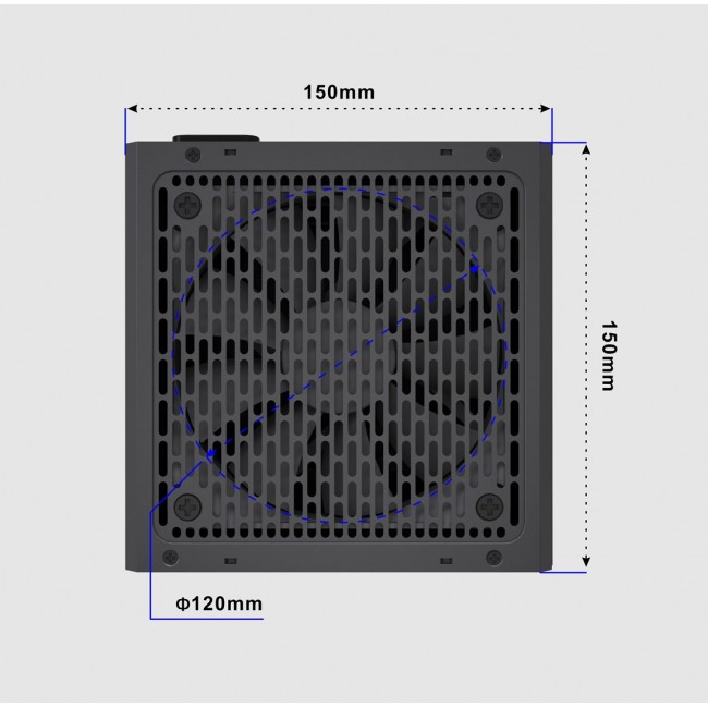 Gembird CCC-PSUBRONZE-850W Power supply unit Fornax Power 850W active PFC 12cm fan 80+Bronze color box