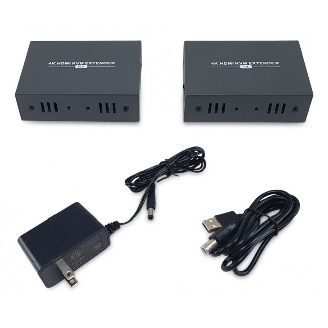 LevelOne HVE-8111 AV extender AV transmitter & receiver Black
