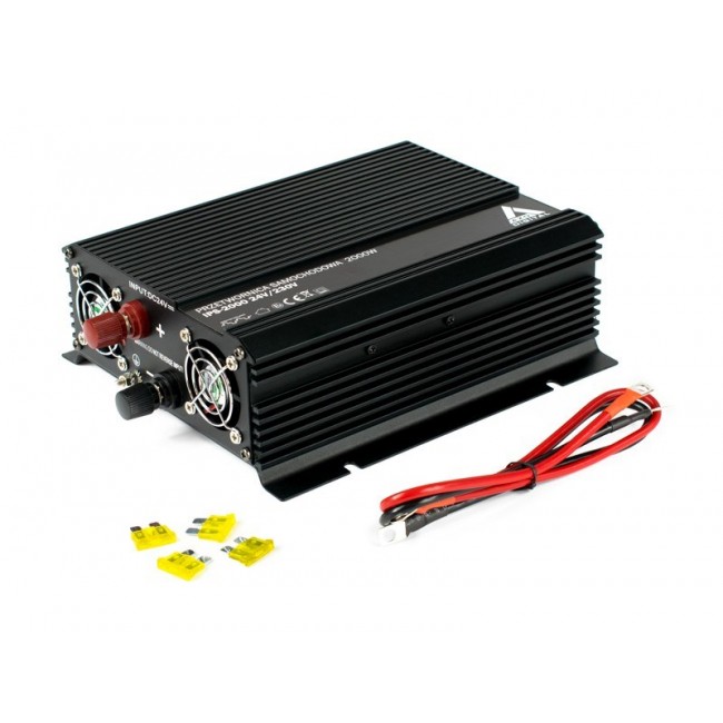 AZO Digital 24 VDC / 230 VAC Automotive Inverter IPS-2000 2000W