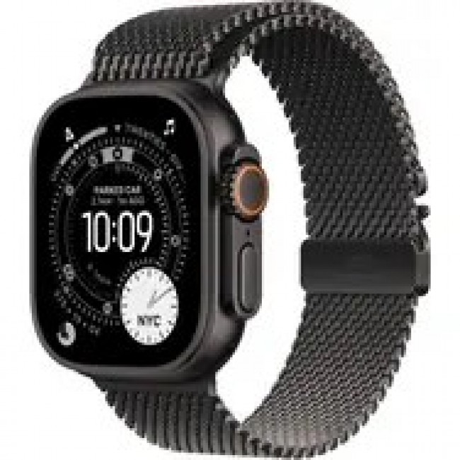 Apple Watch Ultra 3 GPS + Cellular 49mm Black Titanium Case with Black Titanium Milanese Loop - Large Apple Watch Ultra 3 GPS + Cellular 49mm Black Titanium Case with Black Titanium Milanese Loop - Large