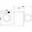Whirlpool WP C10X WBS EE tumble dryer Freestanding Front-load 10 kg White