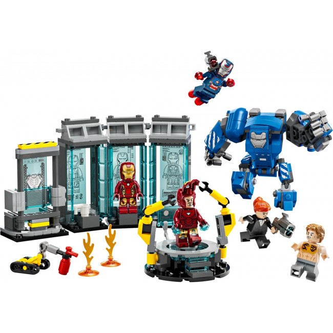 LEGO MARVEL 76315 Iron Man s Laboratory: Hall of Armor