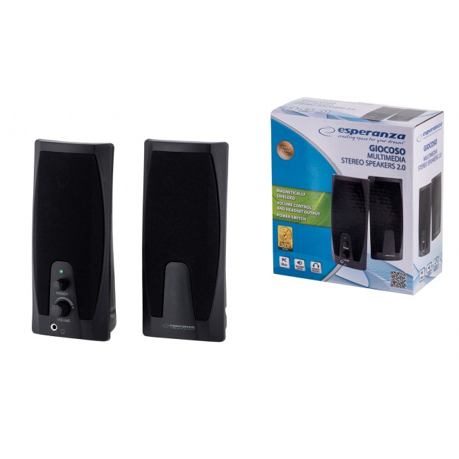 Esperanza EP110 loudspeaker 2-way 6 W Black Wired Esperanza EP110 loudspeaker 2-way 6 W Black Wired