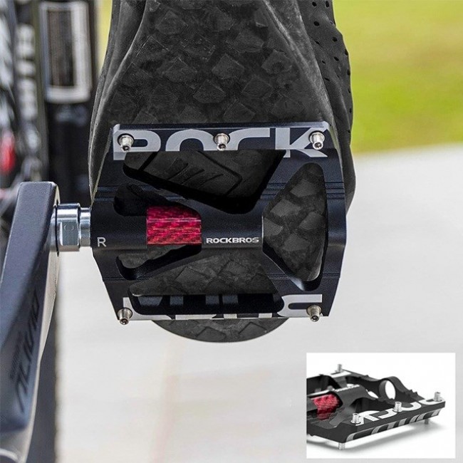 Rockbros 37213071001 Aluminium alloy bicycle pedal set - Black Rockbros 37213071001 Aluminium alloy bicycle pedal set - Black
