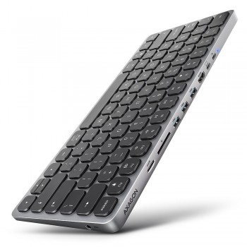 Axagon HMC-KB-US laptop dock/port replicator Wired USB 3.2 Gen 1 (3.1 Gen 1) Type-C Grey