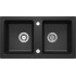 2-bowl granite sink