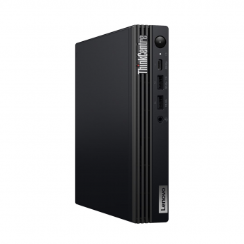 Lenovo ThinkCentre M70q Gen 5 Intel Core i3 i3-14100T 8 GB DDR5-SDRAM 256 GB SSD Windows 11 Pro Mini PC Black