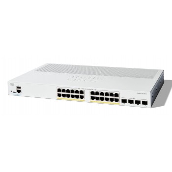 Cisco Catalyst 1200-24P-4X Smart Switch, 24 Port GE, PoE, 4x10GE SFP+, Limited Lifetime Protection (C1200-24P-4X)