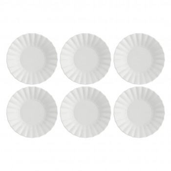 Set of 6 Ducale Soup Plates - White, 22 cm