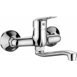 Wall-mounted washbasin mixer