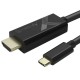 Techly Adapter Cable USB-C Male to HDMI 2.0 4K Male 2m Black