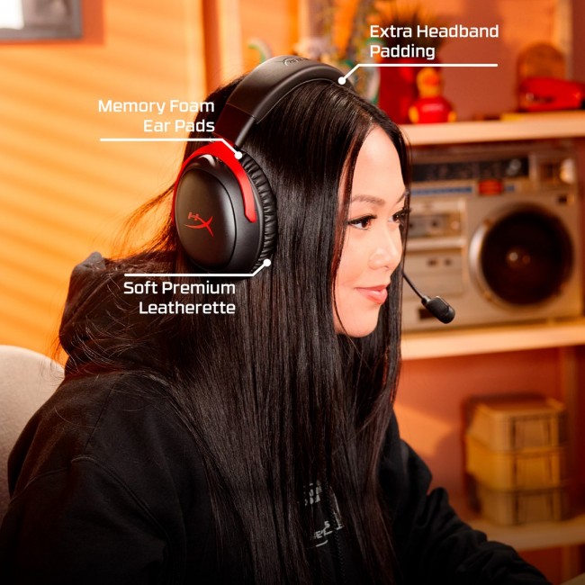 HyperX Cloud III S Wireless - Gaming Headset (Black-Red) HyperX Cloud III S Wireless - Gaming Headset (Black-Red)