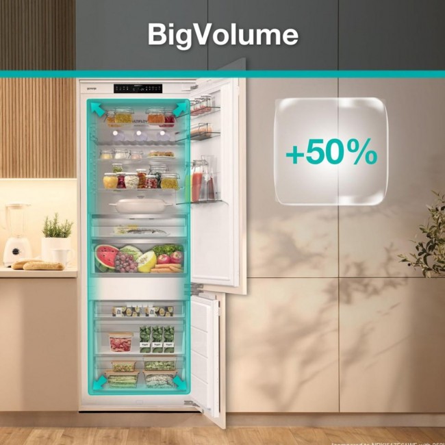 Gorenje Kombinerade kyl/fryssk p NRKI619D61WFE BK070