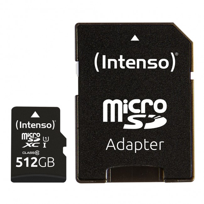 Intenso microSD 512GB UHS-I Perf CL10| Performance Class 10