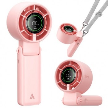AECOOLY Halo 02 Portable Handheld Fan, rose