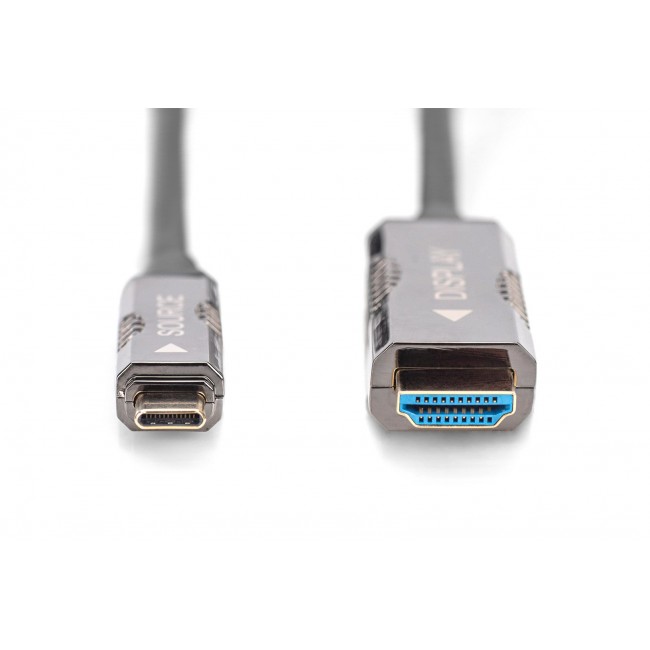 Digitus USB-C - HDMI AOC adapter cable, UHD 4K / 60 Hz, 20m Digitus USB-C - HDMI AOC adapter cable, UHD 4K / 60 Hz, 20m