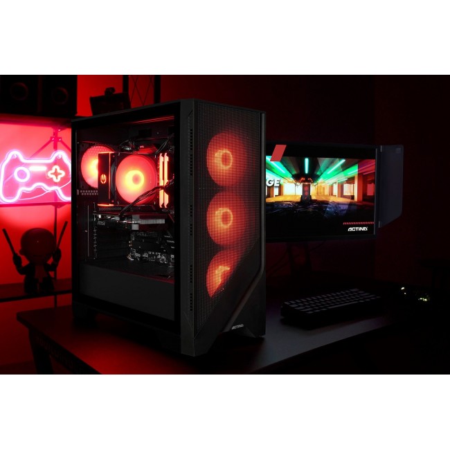Actina 5901443406082 PC AMD Ryzen 5 7500F 32 GB DDR5-SDRAM 1 TB SSD NVIDIA GeForce RTX 4060 Midi Tower Black Actina 5901443406082 PC AMD Ryzen 5 7500F 32 GB DDR5-SDRAM 1 TB SSD NVIDIA GeForce RTX 4060 Midi Tower Black