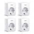 TP-Link Funksteckdosen Tapo P100 Mini Smart Wi-Fi Socket 4er