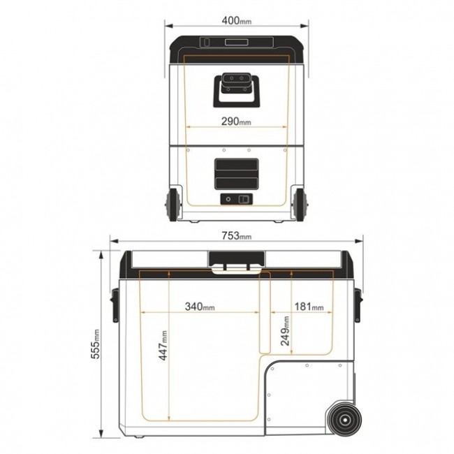 YOLCO TCX60 Sand Portable compressor fridge YOLCO TCX60 Sand Portable compressor fridge