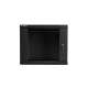 Lanberg wall-mounted installation rack cabinet 19'' 9U 600x600mm black (glass door) Lanberg wall-mounted installation rack cabinet 19'' 9U 600x600mm black (glass door)