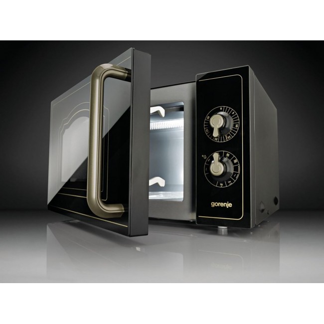 Gorenje Microwave oven with grill MO4250CLB Free standing, 20 L, Grill, Mechanic, 700 W, Black, Defrost function Gorenje Microwave oven with grill MO4250CLB Free standing, 20 L, Grill, Mechanic, 700 W, Black, Defrost function