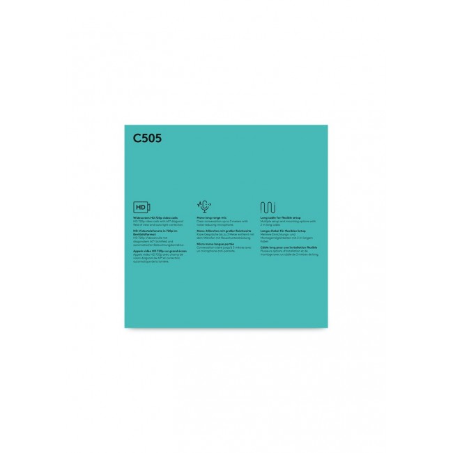 Logitech C505 webcam 1280 x 720 px USB Black