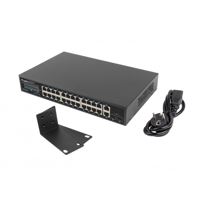 Lanberg RSGE-24P-2GE-2S-250 network switch Unmanaged Lanberg RSGE-24P-2GE-2S-250 network switch Unmanaged