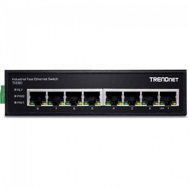 Trendnet TI-E80 network switch Unmanaged Fast Ethernet (10/100) Black Trendnet TI-E80 network switch Unmanaged Fast Ethernet (10/100) Black