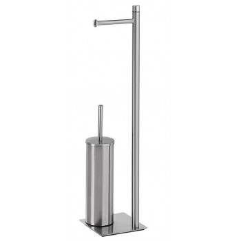 TRILLY TOILET PAPER BRUSH HOLDER BR CHR