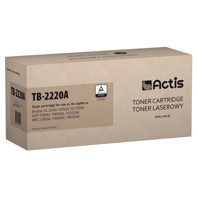 Actis TB-2220A Toner (replacement for Brother TN2220 Standard 2600 pages black) Actis TB-2220A Toner (replacement for Brother TN2220 Standard 2600 pages black)
