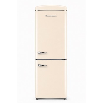 Ravanson LKK-315RM Retro Fridge 597 mm x 707 mm x 1943 mm | 315 l | Total No Frost | Energy Class E | Cream