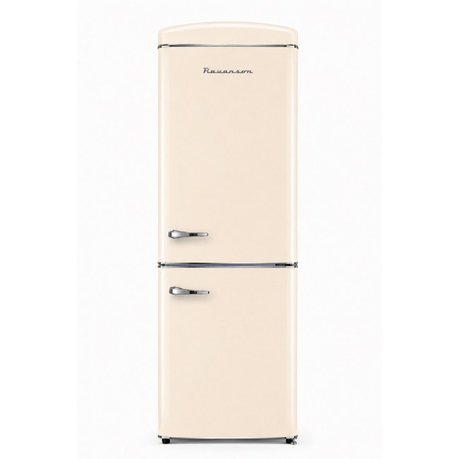 Ravanson LKK-315RM Retro Fridge 597 mm x 707 mm x 1943 mm | 315 l | Total No Frost | Energy Class E | Cream