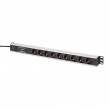 Digitus DN-95438 power distribution unit (PDU) 9 AC outlet(s) 1U Black, Silver Digitus DN-95438 power distribution unit (PDU) 9 AC outlet(s) 1U Black, Silver