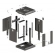 Lanberg WF11-3304-10B rack cabinet 4U Wall mounted rack Black Lanberg WF11-3304-10B rack cabinet 4U Wall mounted rack Black